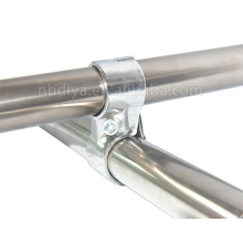 diya hj-6  round Silver chrome lean Tube joints lean Tube Connector for od28mm lean Tube